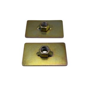 Reinforcing Plate Captivating Nut 1/2" Thread Seatbelt Mounting Anchor Plate X2