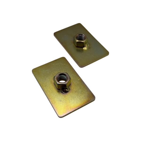 Reinforcing Plate Captivating Nut 1/2" Thread Seatbelt Mounting Anchor Plate X2 - Image 3