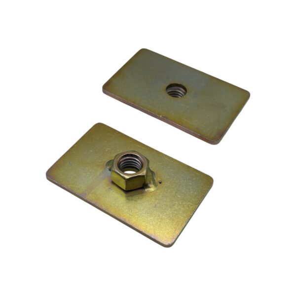 Reinforcing Plate Captivating Nut 1/2" Thread Seatbelt Mounting Anchor Plate X2 - Image 4