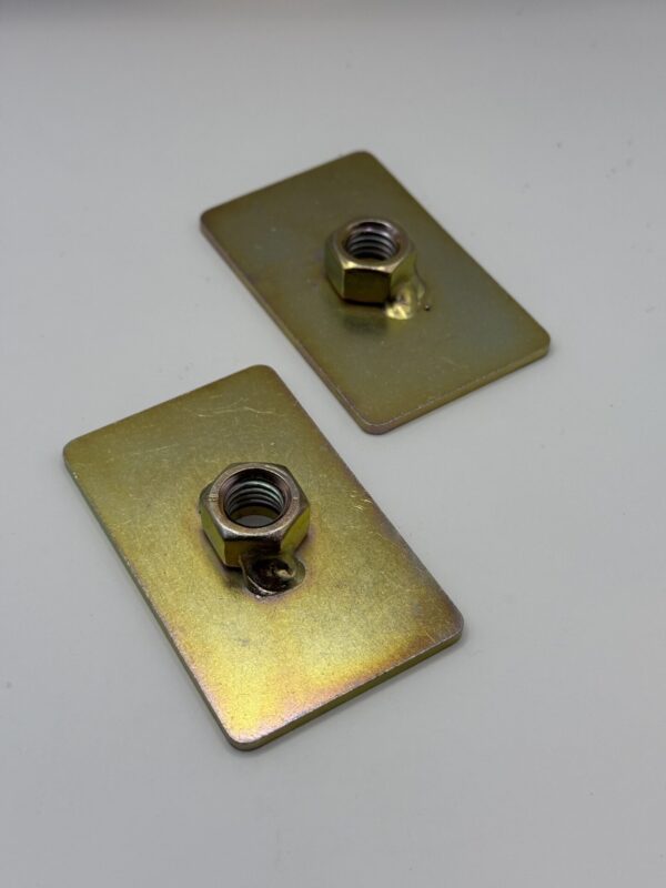 Reinforcing Plate Captivating Nut 1/2" Thread Seatbelt Mounting Anchor Plate X2 - Image 5