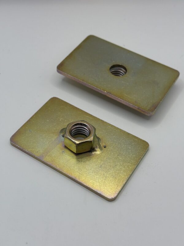 Reinforcing Plate Captivating Nut 1/2" Thread Seatbelt Mounting Anchor Plate X2 - Image 4