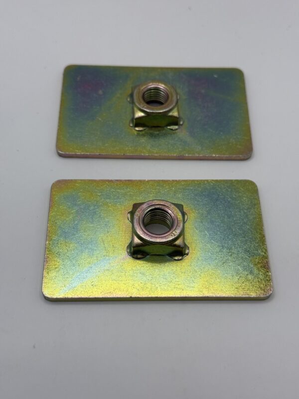 Reinforcing Plate W/Captivating Nut 7/16 Thread Seatbelt Mounting Anchor Plate X2 - Image 5