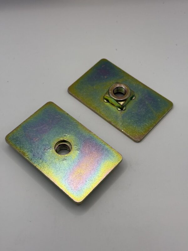 Reinforcing Plate W/Captivating Nut 7/16 Thread Seatbelt Mounting Anchor Plate X2 - Image 3